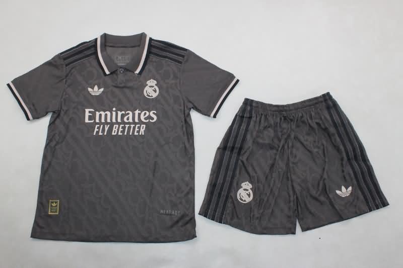 Kids Real Madrid 24/25 Third Soccer Jersey And Shorts (Player)