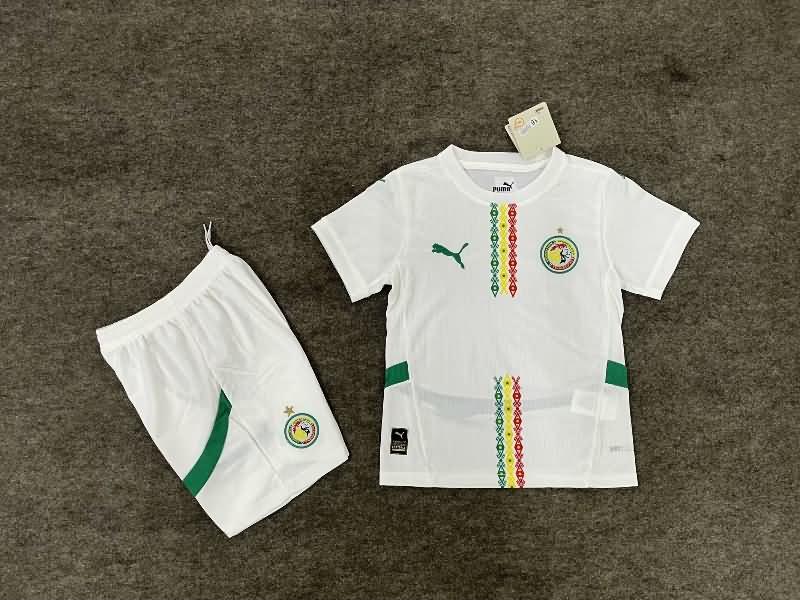 Kids Senegal 2025 Home Soccer Jersey And Shorts