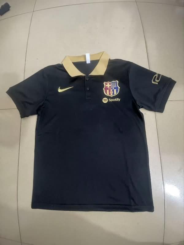 AAA Quality Barcelona 24/25 Black Polo Soccer T-Shirt