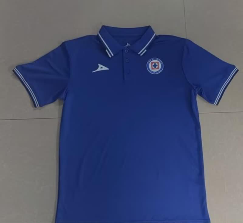 AAA Quality Cruz Azul 24/25 Dark Blue Polo Soccer T-Shirt