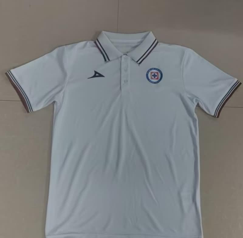 AAA Quality Cruz Azul 24/25 White Polo Soccer T-Shirt