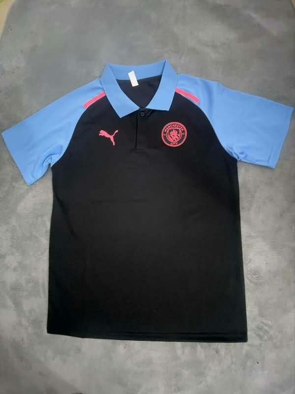 AAA Quality Manchester City 24/25 Black Polo Soccer T-Shirt