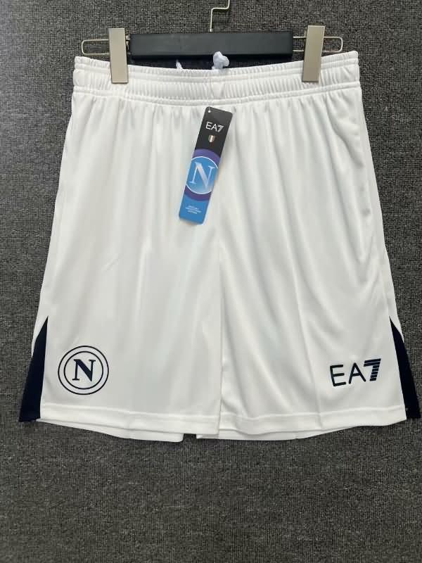 AAA Quality Napoli 24/25 Away White Soccer Shorts