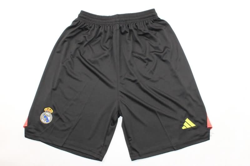 AAA Quality Real Madrid 2024/25 Goalkeeper Black Soccer Shorts