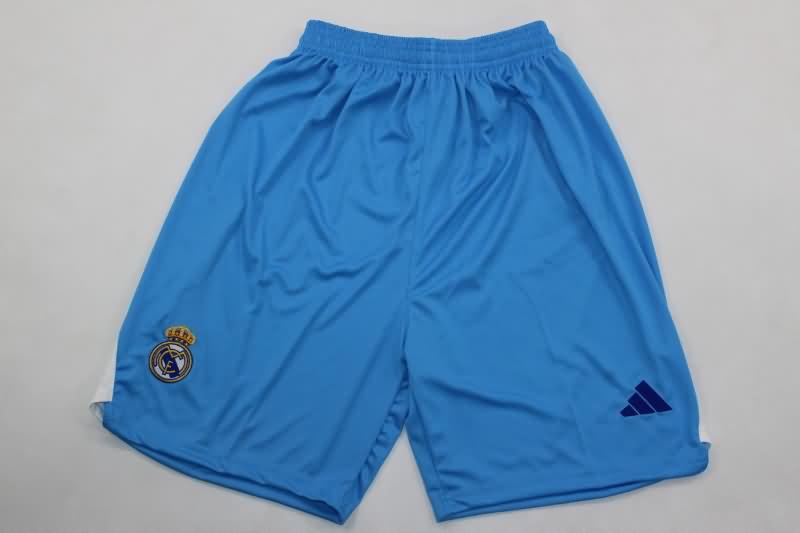 AAA Quality Real Madrid 2024/25 Goalkeeper Blue Soccer Shorts