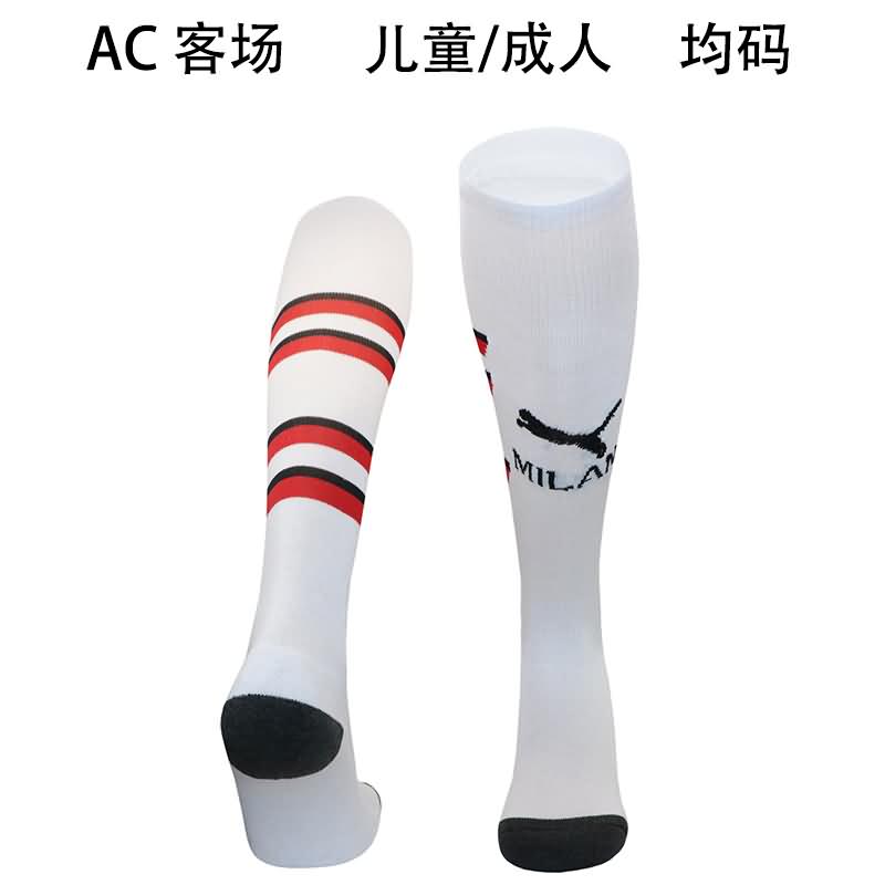 AAA Quality AC Milan 24/25 Away Soccer Socks