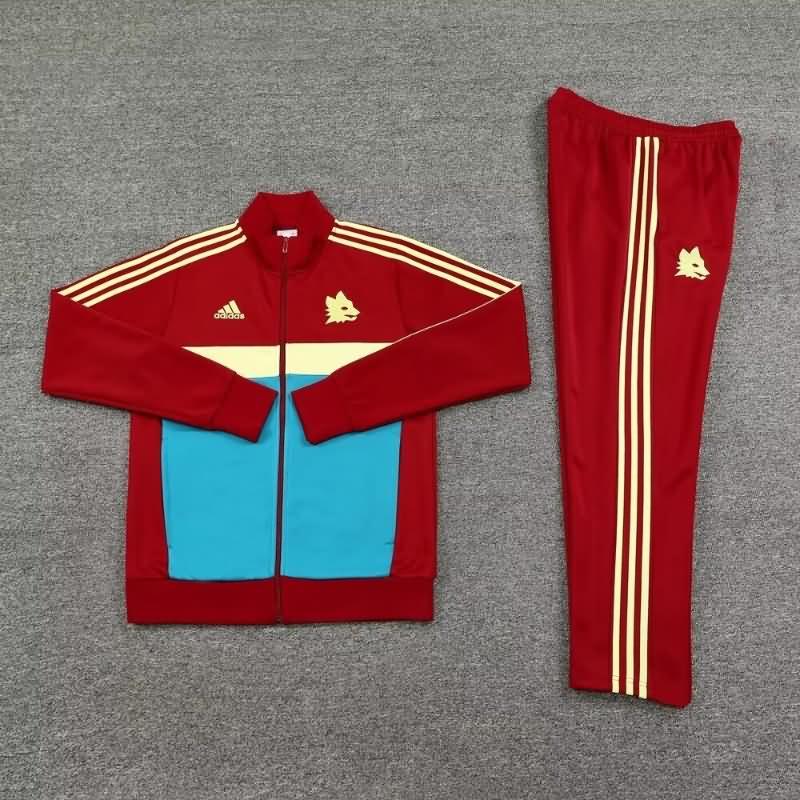 AAA Quality AS Roma 24/25 Red Soccer Tracksuit