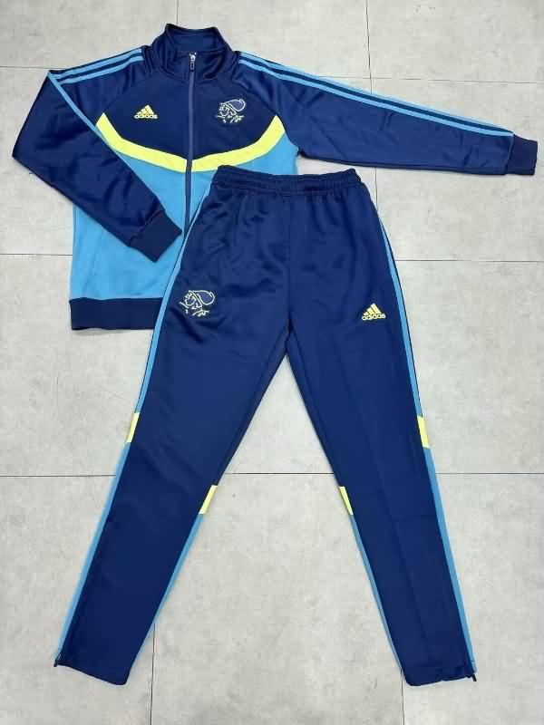 AAA Quality Ajax 24/25 Blue Soccer Tracksuit 02