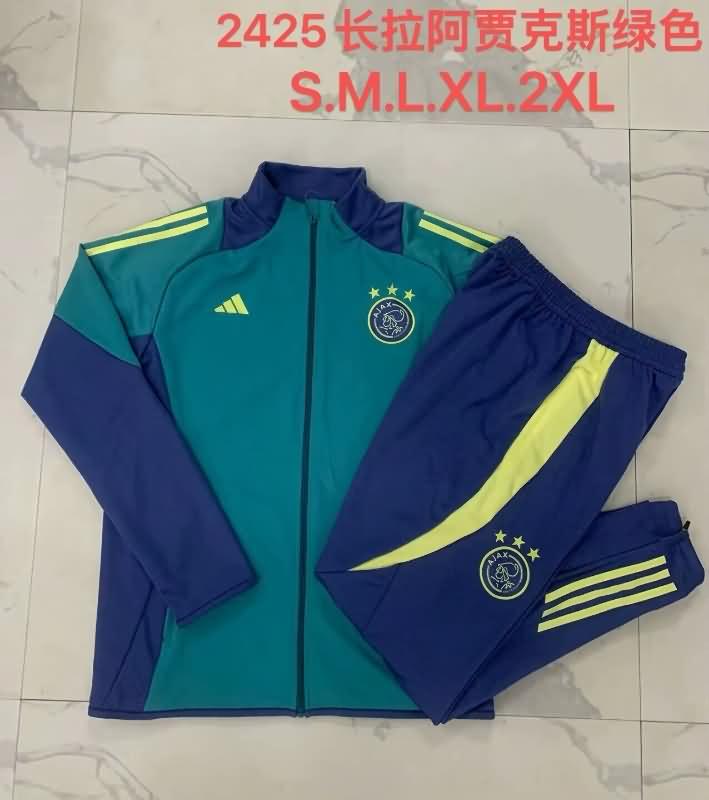 AAA Quality Ajax 24/25 Green Soccer Tracksuit