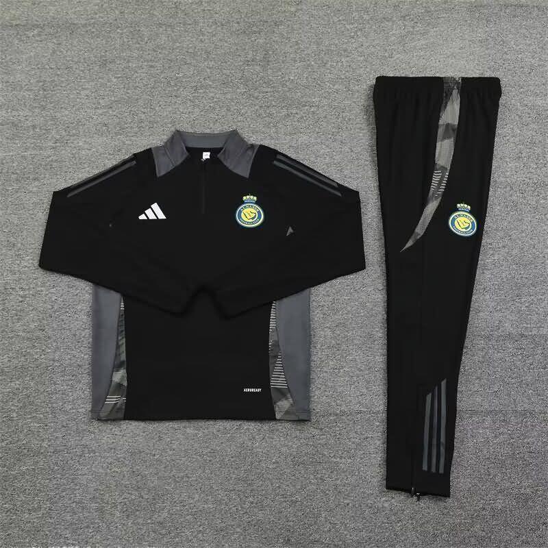 AAA Quality Al Nassr FC 24/25 Black Soccer Tracksuit