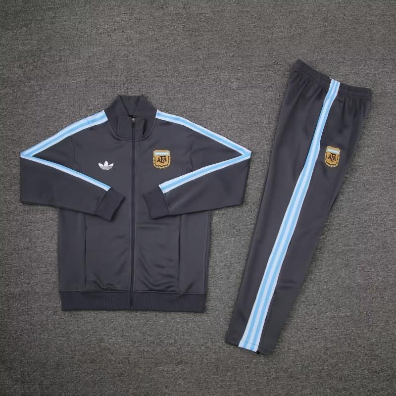 AAA Quality Argentina 2024 Grey Soccer Tracksuit