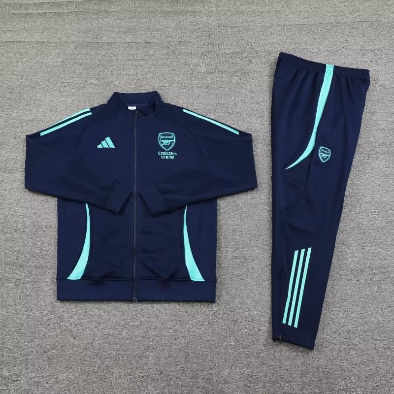 AAA Quality Arsenal 24/25 Dark Blue Soccer Tracksuit 03