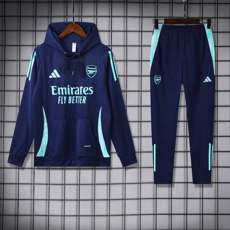 AAA Quality Arsenal 24/25 Dark Blue Soccer Tracksuit 04