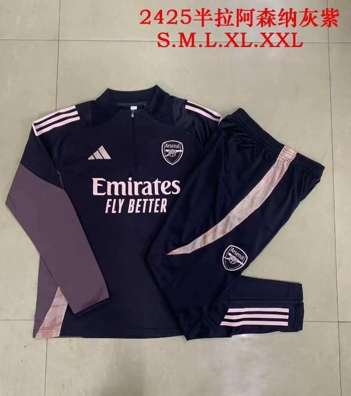 AAA Quality Arsenal 24/25 Grey Soccer Tracksuit