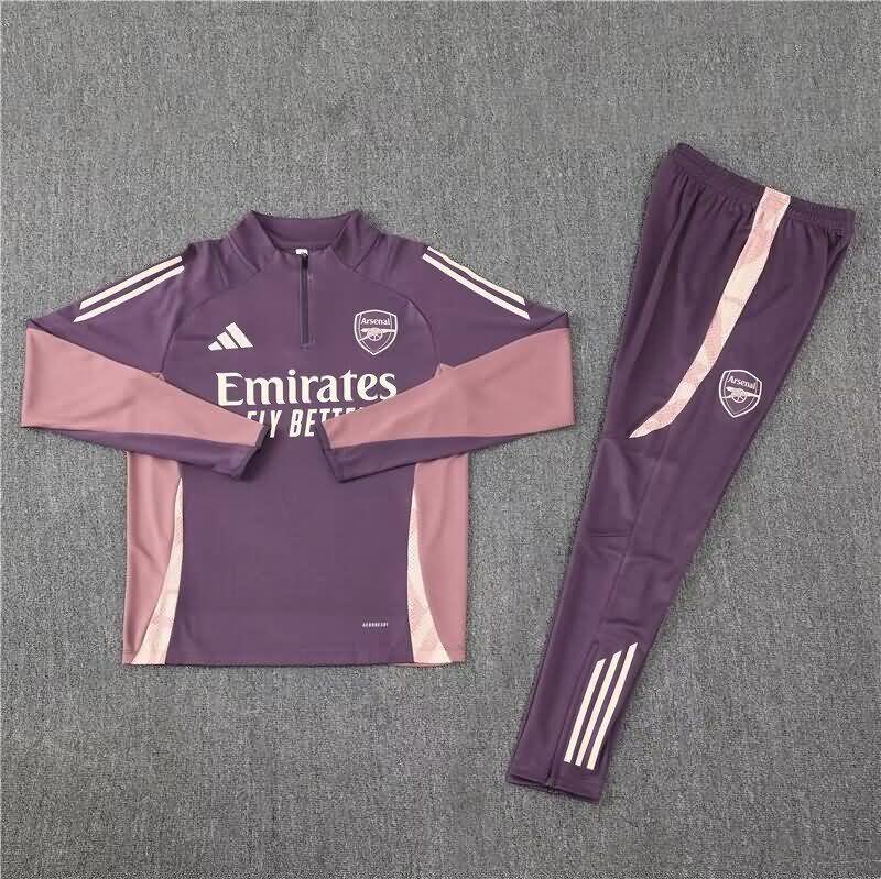 AAA Quality Arsenal 24/25 Purples Soccer Tracksuit