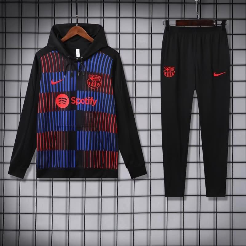 AAA Quality Barcelona 24/25 Black Soccer Tracksuit 08