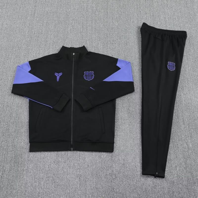 AAA Quality Barcelona 24/25 Black Soccer Tracksuit 09