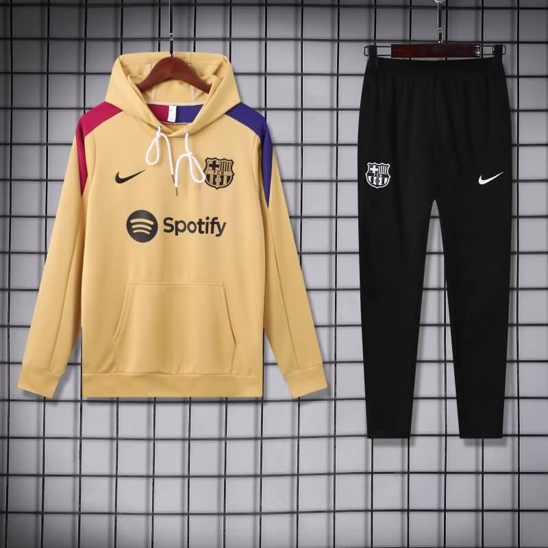 AAA Quality Barcelona 24/25 Gold Soccer Tracksuit 02