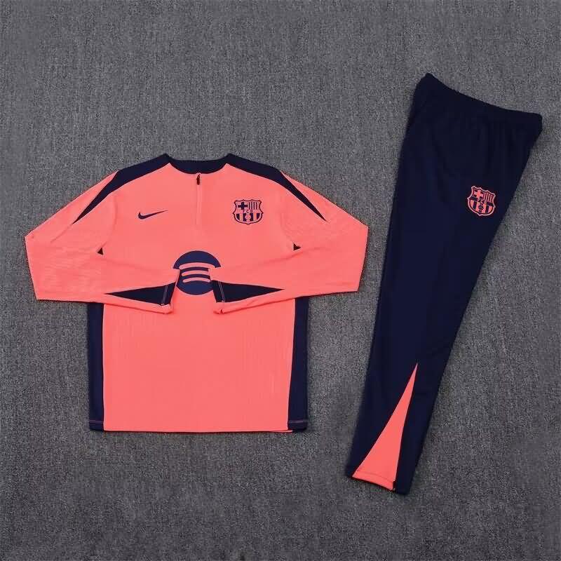 AAA Quality Barcelona 24/25 Pink Soccer Tracksuit