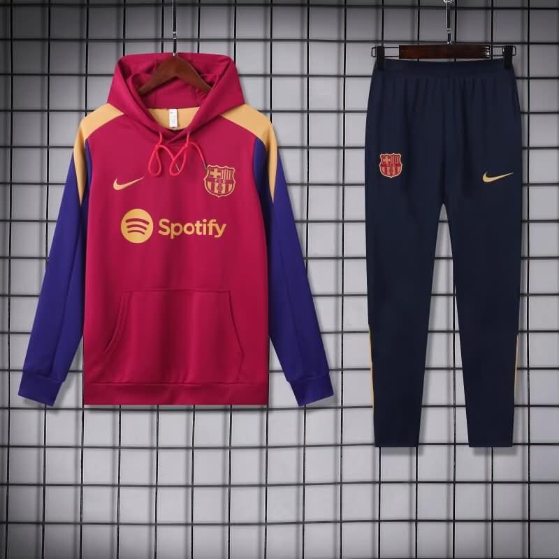 AAA Quality Barcelona 24/25 Red Soccer Tracksuit 03