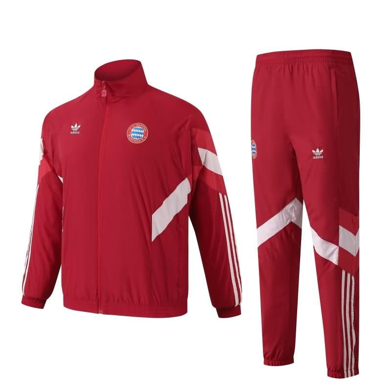 AAA Quality Bayern Munich 24/25 Red Soccer Windbreaker Tracksuit