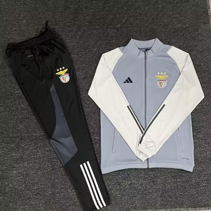 AAA Quality Benfica 24/25 Grey Soccer Tracksuit 02