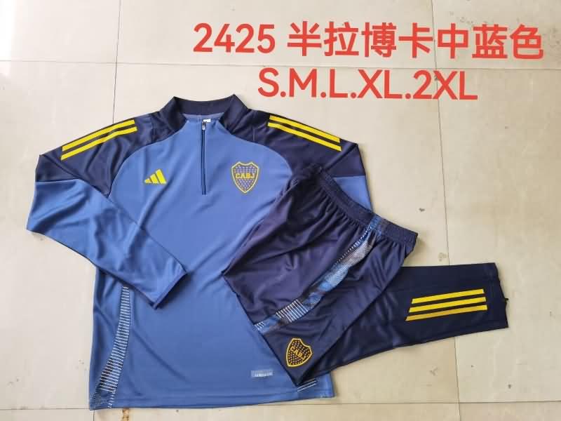 AAA Quality Boca Juniors 2024 Blue Soccer Tracksuit 03