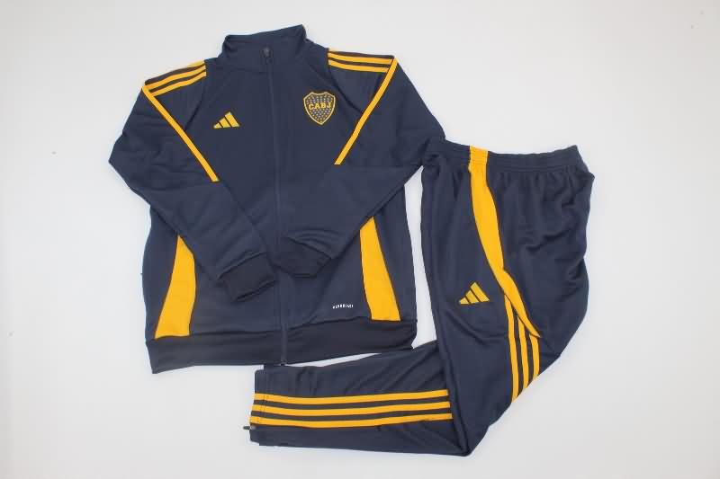 AAA Quality Boca Juniors 2024 Dark Blue Soccer Tracksuit 02