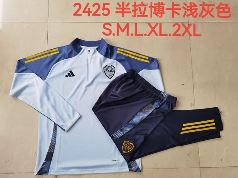 AAA Quality Boca Juniors 2024 Light Blue Soccer Tracksuit