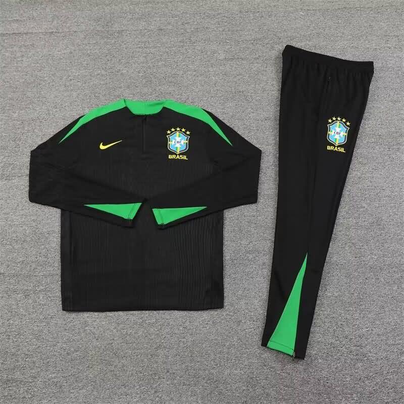 AAA Quality Brazil 2024 Black Soccer Tracksuit