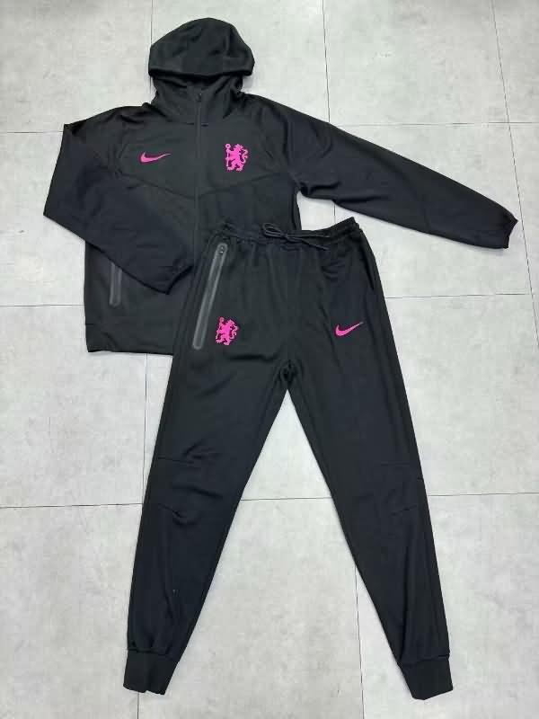 AAA Quality Chelsea 24/25 Black Soccer Tracksuit 03