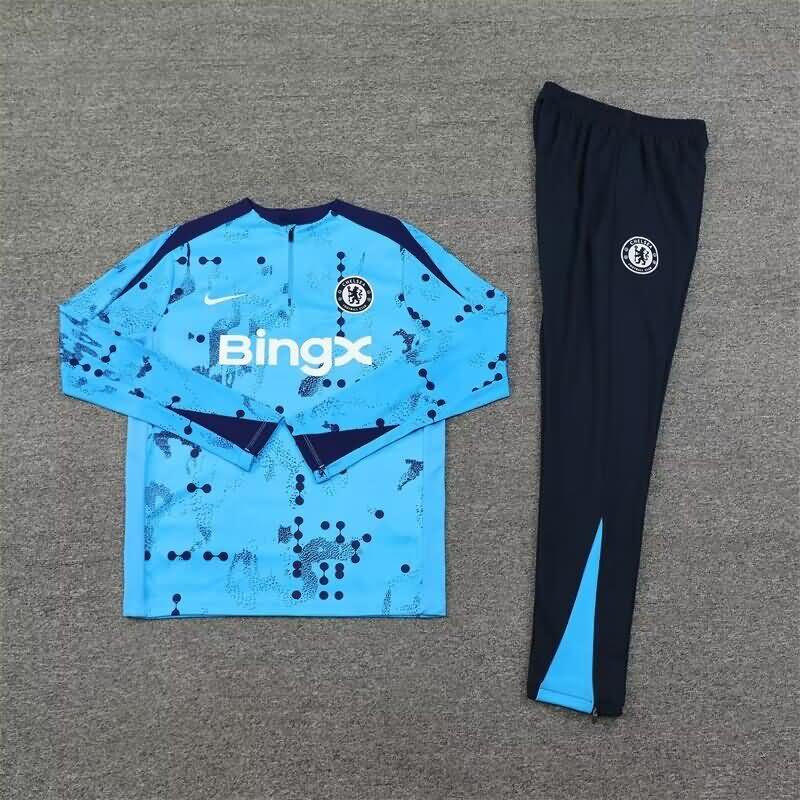 AAA Quality Chelsea 24/25 Blue Soccer Tracksuit