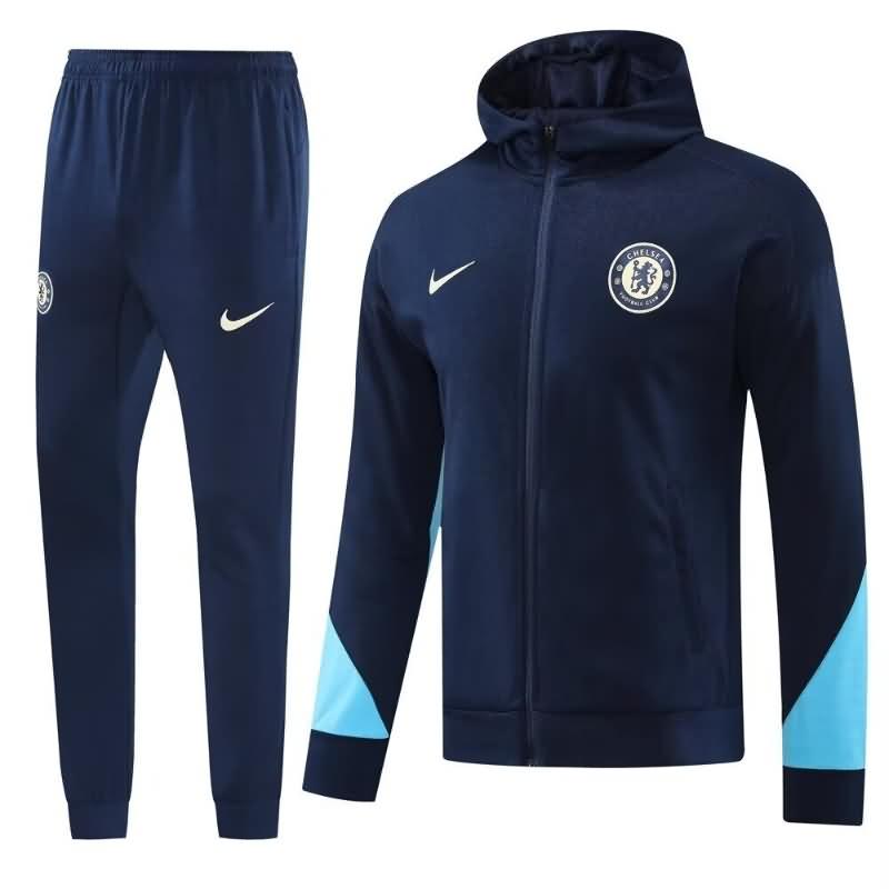 AAA Quality Chelsea 24/25 Dark Blue Soccer Tracksuit 04