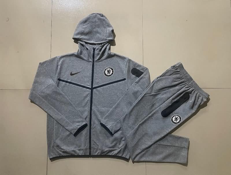 AAA Quality Chelsea 24/25 Grey Soccer Tracksuit