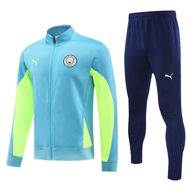 AAA Quality Chelsea 24/25 Light Blue Soccer Tracksuit