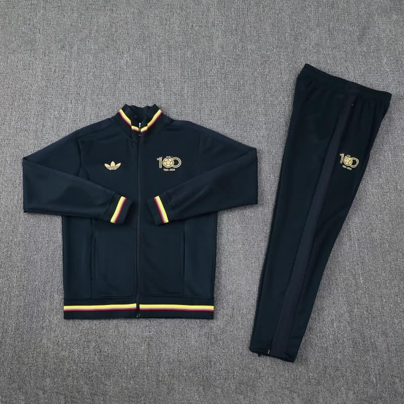 AAA Quality Colombia 100th Black Soccer Tracksuit