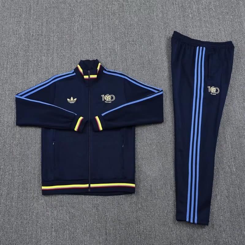 AAA Quality Colombia 100th Dark Blue Soccer Tracksuit