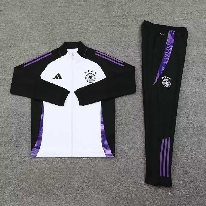 AAA Quality Germany 2024 White Soccer Tracksuit 05