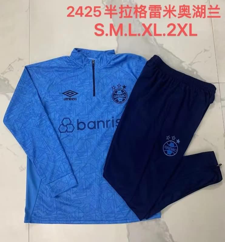 AAA Quality Gremio 2024 Blue Soccer Tracksuit