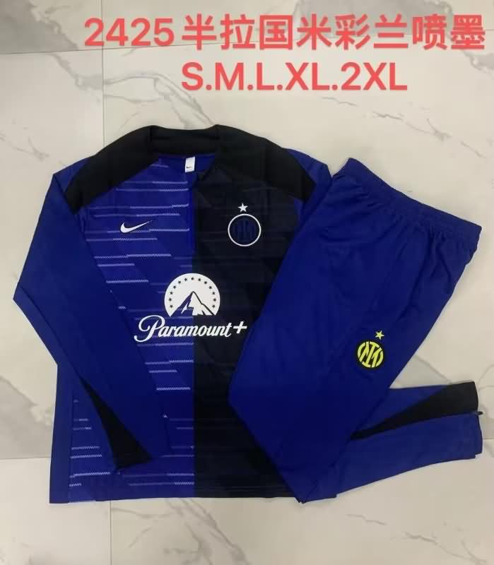 AAA Quality Inter Milan 24/25 Blue Soccer Tracksuit