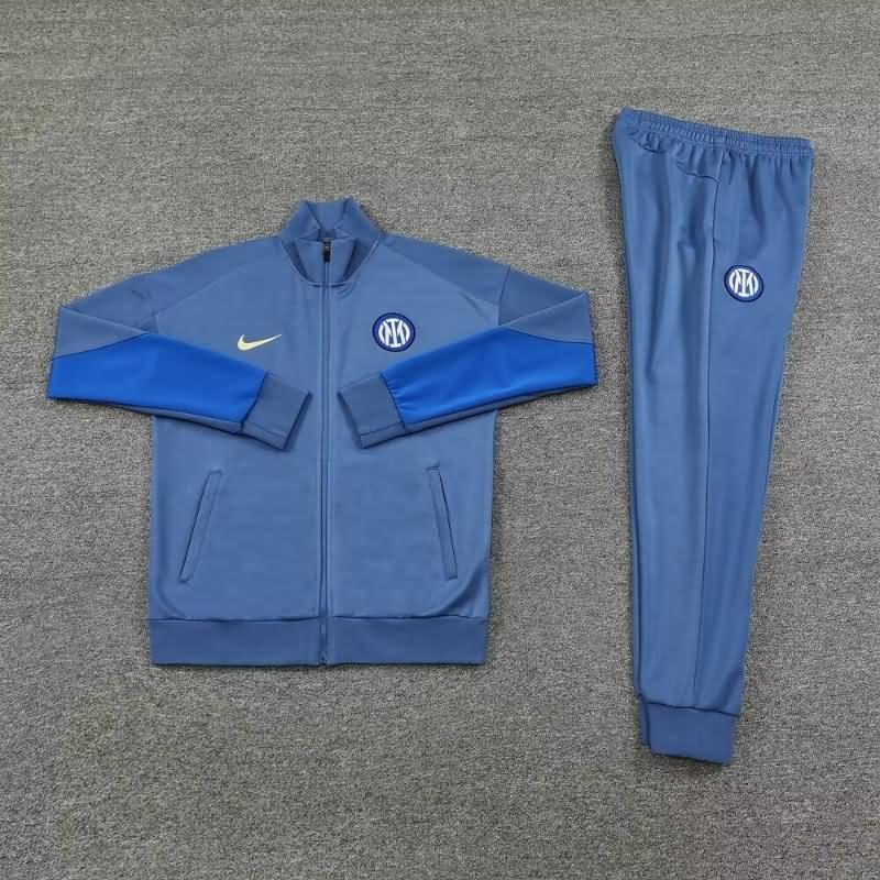 AAA Quality Inter Milan 24/25 Grey Soccer Tracksuit