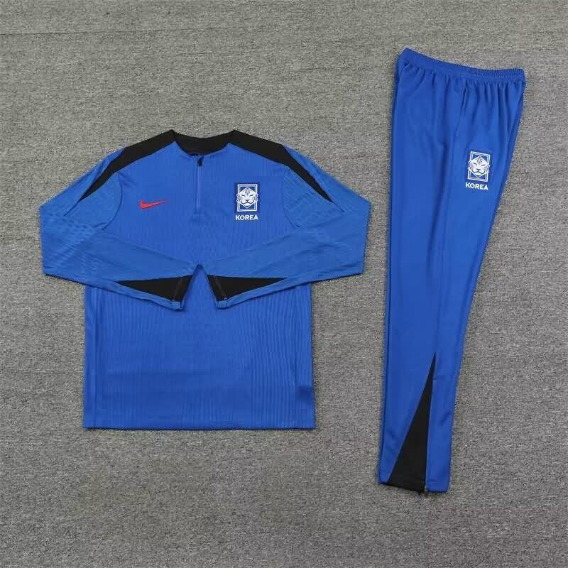 AAA Quality Korea 2024 Blue Soccer Tracksuit