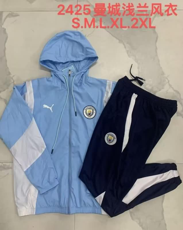 AAA Quality Manchester City 24/25 Blue Soccer Tracksuit 03