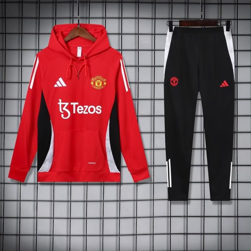 AAA Quality Manchester United 24/25 Red Soccer Tracksuit 06