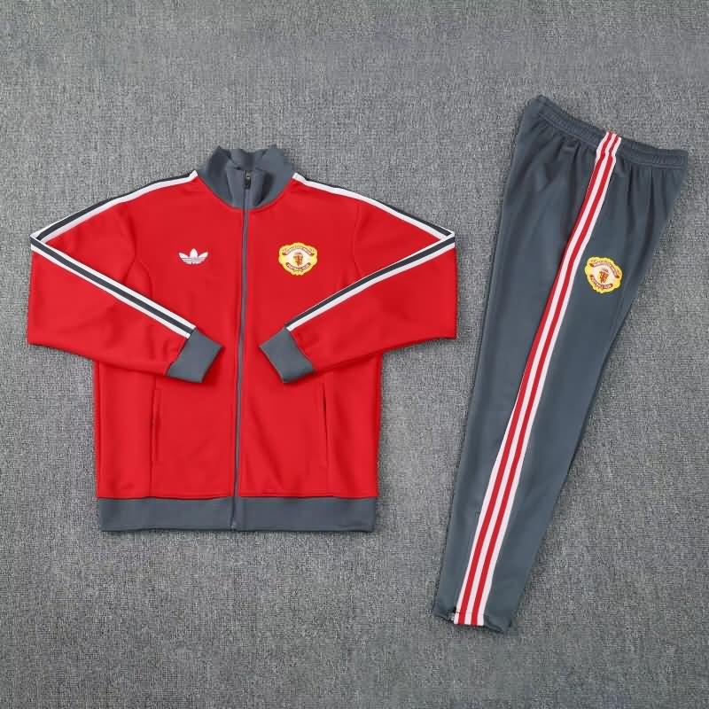 AAA Quality Manchester United 24/25 Red Soccer Tracksuit 08