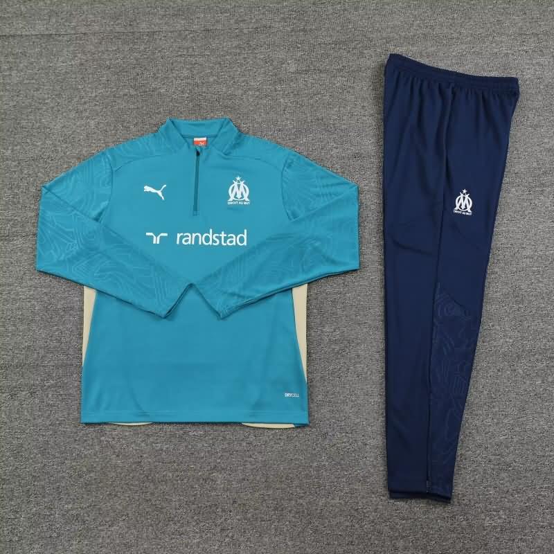 AAA Quality Marseilles 24/25 Blue Soccer Tracksuit 02