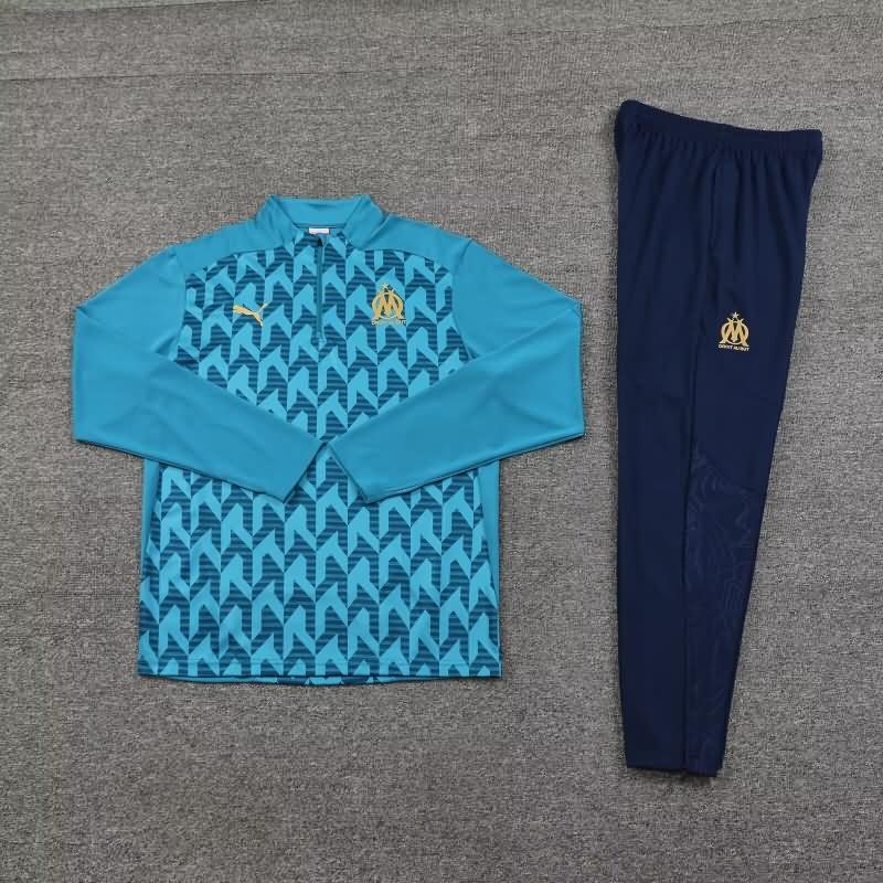 AAA Quality Marseilles 24/25 Blue Soccer Tracksuit 03