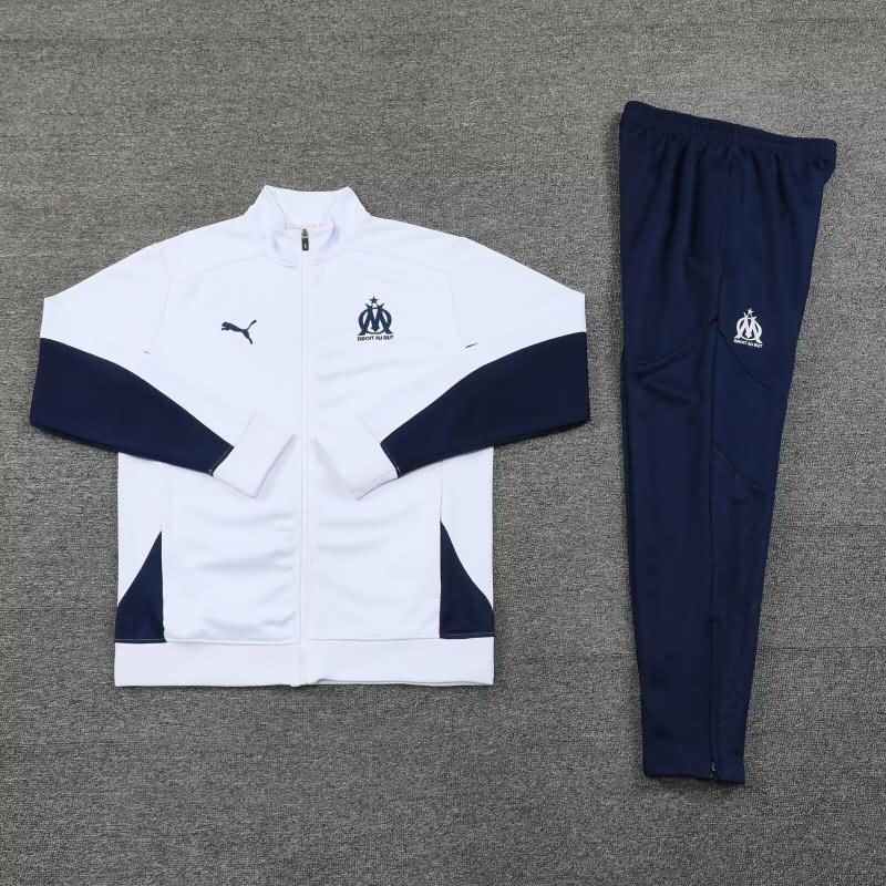 AAA Quality Marseilles 24/25 White Soccer Tracksuit 02