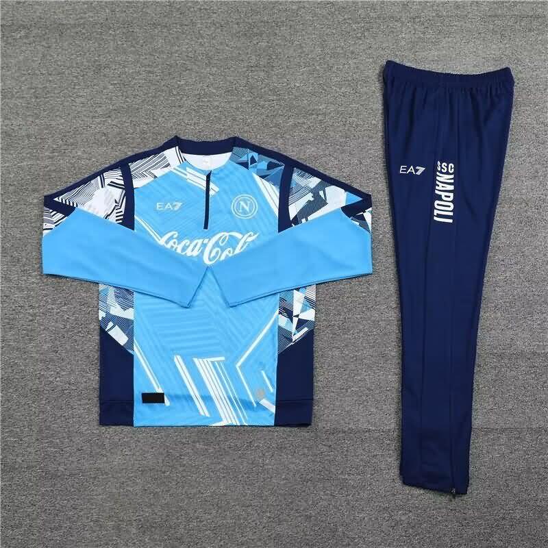 AAA Quality Napoli 24/25 Blue Soccer Tracksuit