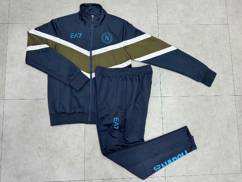 AAA Quality Napoli 24/25 Dark Blue Soccer Tracksuit 02